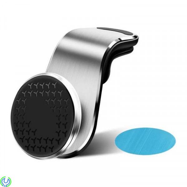 Magnetisk Mobilhållare för Ventilationsgaller, Silver, magnetisk mobilhållare med klämma till bilfläkten., MellandagsRea, , Elgr