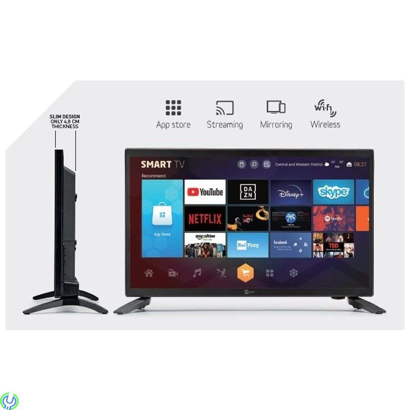 19 tum Smart Tv Telesystem 12v  Android Till Husbil, Inbyggd marksänd /satellit (DVB-T2/DVB-S2) 12/230V, 12 Volt TV, , Telesyste