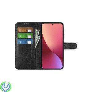 Samsung S23 Plus 5G Plånboksfodral med Stativ - Svart, Stöttåligt mobilskal till Samsung Galaxy S23 Plus 5G., Galaxy S23 Plus, ,