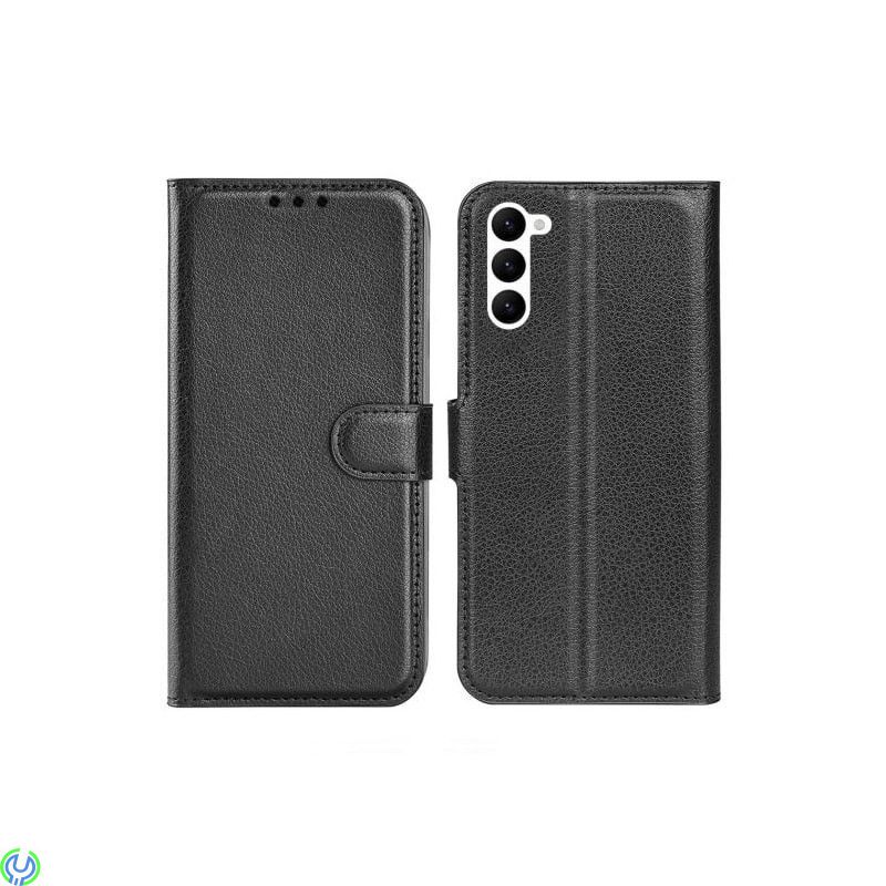 Samsung S23 Plus 5G Plånboksfodral med Stativ - Svart, Stöttåligt mobilskal till Samsung Galaxy S23 Plus 5G., Galaxy S23 Plus, ,