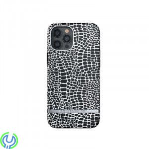 Richmond & Finch fodral för iPhone 12 Pro Max, black croc, Richmond & Finch fodral för iPhone 12 Pro Max, black croc, iPhone 12 