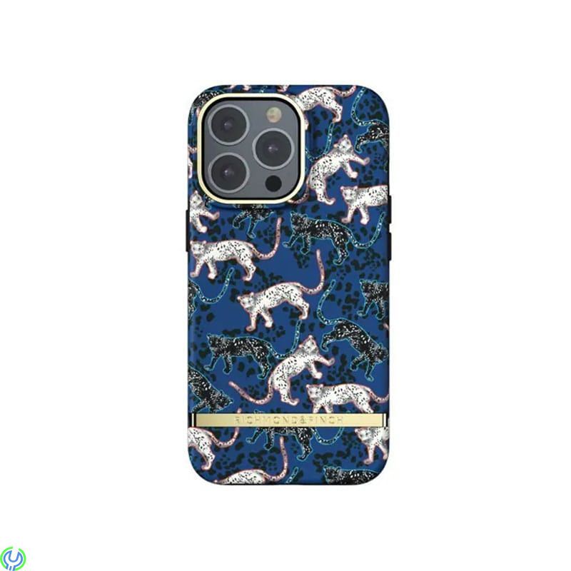 Richmond & Finch iPhone 13 Pro Skal Blue Leopard, Richmond & Finch Skal Blue Leopard., iPhone 13 modeller, , Richmond & Finch