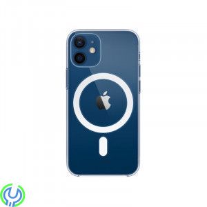 iPhone 12 Mini Skal - MagSafe Stöttåligt Transparent, Transparent skal med MagSafe till iPhone 12 mini, iPhone 12 modeller, , El