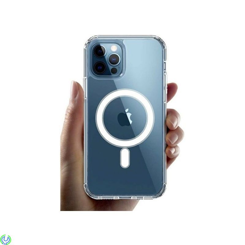 iPhone 11 Skal - MagSafe Stöttåligt Transparent, Transparent skal med MagSafe till iPhone 11, iPhone 11, , Elgruvan