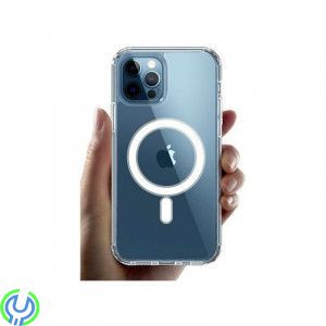 iPhone 11 pro Max Skal - MagSafe Stöttåligt Transparent, Transparent skal med MagSafe till iPhone 11 Pro Max, iPhone 11 Pro Max,