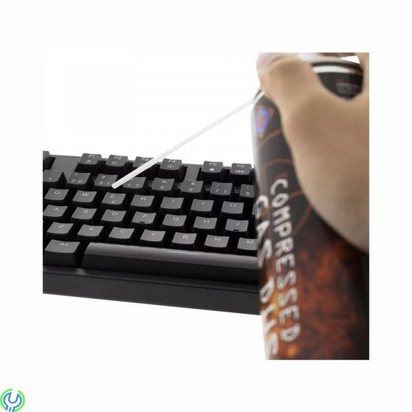 Deltaco Tryckluft på burk, 600 ml, DELTACO Tryckluft på burk med flexibelt munstycke - 600ml, Datortillbehör, , Deltaco