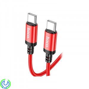 Kabel Typ-C - Typ-C HOCO X89 Wind, 1 m, PD 60W, Röd, Kabel Typ-C - Typ-C HOCO X89 Wind, 1 m, 3,0A, PD 60W, Röd, TYPE C, , HOCO