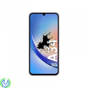 Galaxy A34 5G Original SKÄRMBYTE, Lyckats att krossa glaset på din Galaxy A34?, A34 (SM-A346), , Samsung