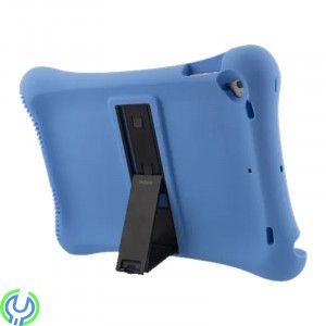 Silikonskal med Stativ för iPad Air/Air 2/Pro 9.7" - Blå, Slitstarkt skal i silikon som tål det mesta, iPad Pro 9.7", , Deltaco