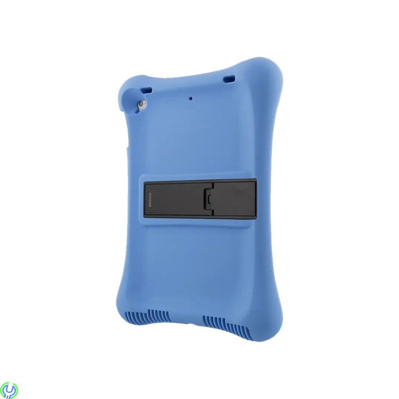 Silikonskal med Stativ för iPad Air/Air 2/Pro 9.7" - Blå, Slitstarkt skal i silikon som tål det mesta, iPad Pro 9.7", , Deltaco