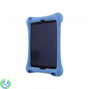Silikonskal med Stativ för 10.2-10.5" iPad Surfplattor - Blå, Slitstarkt skal i silikon som tål det mesta, iPad 10,5", , Deltaco