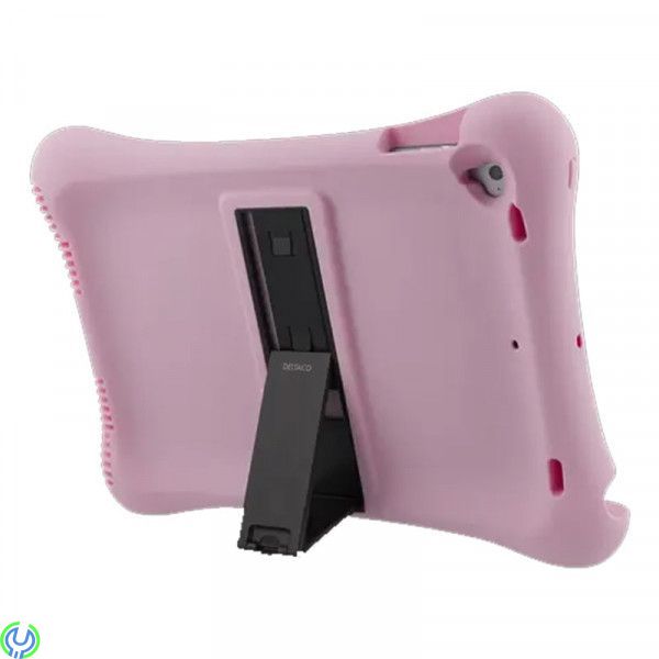 Silikonskal med Stativ för iPad Air/Air 2/Pro 9.7" - Rosa, Slitstarkt skal i silikon som tål det mesta, iPad Pro 9.7", , Deltaco