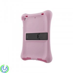 Silikonskal med Stativ för 10.2-10.5" iPad Surfplattor - Rosa, Slitstarkt skal i silikon som tål det mesta, iPad 10,5", , Deltac