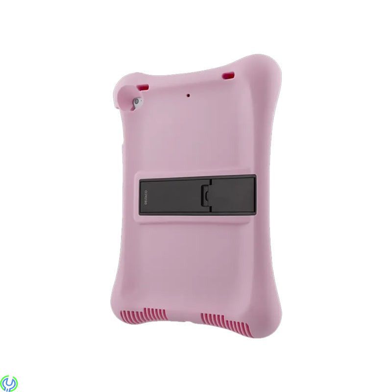 Silikonskal med Stativ för 10.2-10.5" iPad Surfplattor - Rosa, Slitstarkt skal i silikon som tål det mesta, iPad 10,5", , Deltac