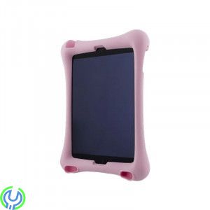 Silikonskal med Stativ för 10.2-10.5" iPad Surfplattor - Rosa, Slitstarkt skal i silikon som tål det mesta, iPad 10,5", , Deltac