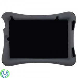 Silikonskal med Stativ för iPad Air/Air 2/Pro 9.7" - Svart, Slitstarkt skal i silikon som tål det mesta, iPad Pro 9.7", , Deltac
