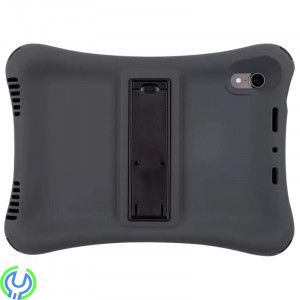 Silikonskal med Stativ för iPad Air/Air 2/Pro 9.7" - Svart, Slitstarkt skal i silikon som tål det mesta, iPad Pro 9.7", , Deltac