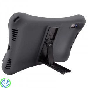 Silikonskal med Stativ för iPad Air/Air 2/Pro 9.7" - Svart, Slitstarkt skal i silikon som tål det mesta, iPad Pro 9.7", , Deltac