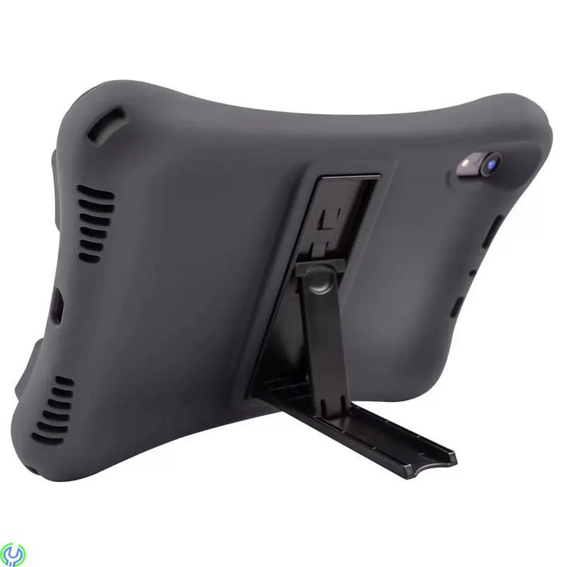 Silikonskal med Stativ för iPad Air/Air 2/Pro 9.7" - Svart, Slitstarkt skal i silikon som tål det mesta, iPad Pro 9.7", , Deltac