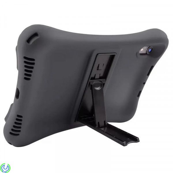 Silikonskal med Stativ för iPad Air/Air 2/Pro 9.7" - Svart, Slitstarkt skal i silikon som tål det mesta, iPad Pro 9.7", , Deltac