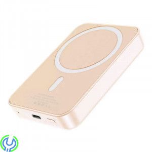 Powerbank Magnetisk Trådlös Laddning 10000 mAh - Rosa, Powerbank Magnetisk med Trådlös Laddning, Powerbank, , G-SP