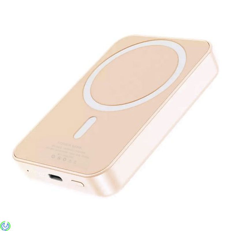 Powerbank Magnetisk Trådlös Laddning 10000 mAh - Rosa, Powerbank Magnetisk med Trådlös Laddning, Powerbank, , G-SP