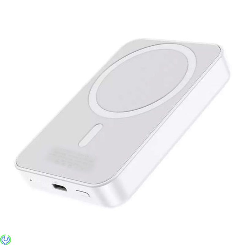Powerbank Magnetisk Trådlös Laddning 10000 mAh - Vit, Powerbank Magnetisk med Trådlös Laddning , Powerbank, , G-SP
