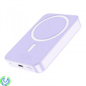 Powerbank Magnetisk Trådlös Laddning 10000 mAh - Lila, Magnetisk Trådlös Laddning, Powerbank, , G-SP