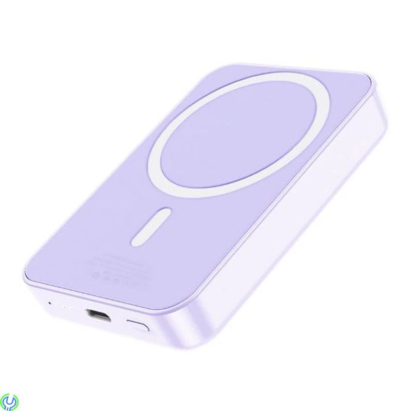 Powerbank Magnetisk Trådlös Laddning 10000 mAh - Lila, Magnetisk Trådlös Laddning, Powerbank, , G-SP