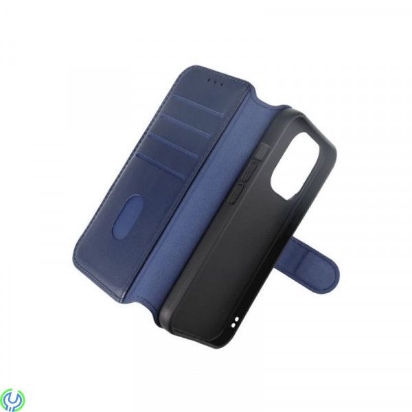 iPhone 15 Pro Max Plånboksfodral i äkta Läder - Blå, Ett plånboksfodral som håller en förstklassig standard., iPhone 15 modeller