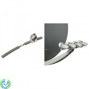 FUBA MULTIFEED-HÅLLARE JUSTERBAR 12º för fyra satelliter, Fuba LNB hållare passar till alla Fuba Paraboler., LNB Hållare, , FUBA