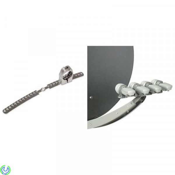 FUBA MULTIFEED-HÅLLARE JUSTERBAR 12º för fyra satelliter, Fuba LNB hållare passar till alla Fuba Paraboler., LNB Hållare, , FUBA