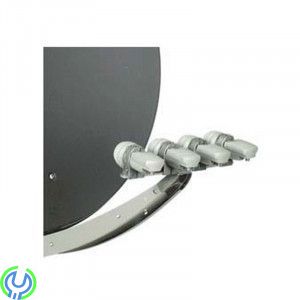 FUBA MULTIFEED-HÅLLARE JUSTERBAR 12º för fyra satelliter, Fuba LNB hållare passar till alla Fuba Paraboler., LNB Hållare, , FUBA