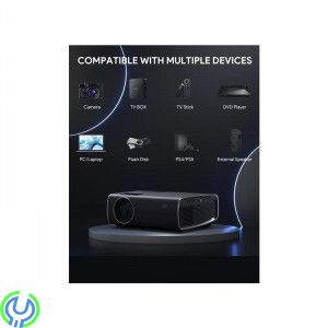 AUKEY Cinex S Lite Trådlös LCD Projektor, Smartphone Kompatibel, 1080P Full HD LED-projektor., Smarta hem, , AUKEY