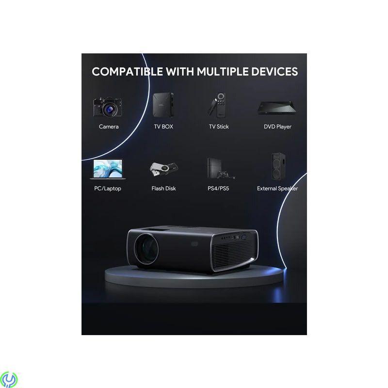 AUKEY Cinex S Lite Trådlös LCD Projektor, Smartphone Kompatibel, 1080P Full HD LED-projektor., Smarta hem, , AUKEY