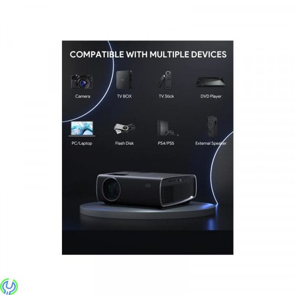 AUKEY Cinex S Lite Trådlös LCD Projektor, Smartphone Kompatibel, 1080P Full HD LED-projektor., Smarta hem, , AUKEY