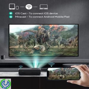 AUKEY Cinex S Lite Trådlös LCD Projektor, Smartphone Kompatibel, 1080P Full HD LED-projektor., Smarta hem, , AUKEY