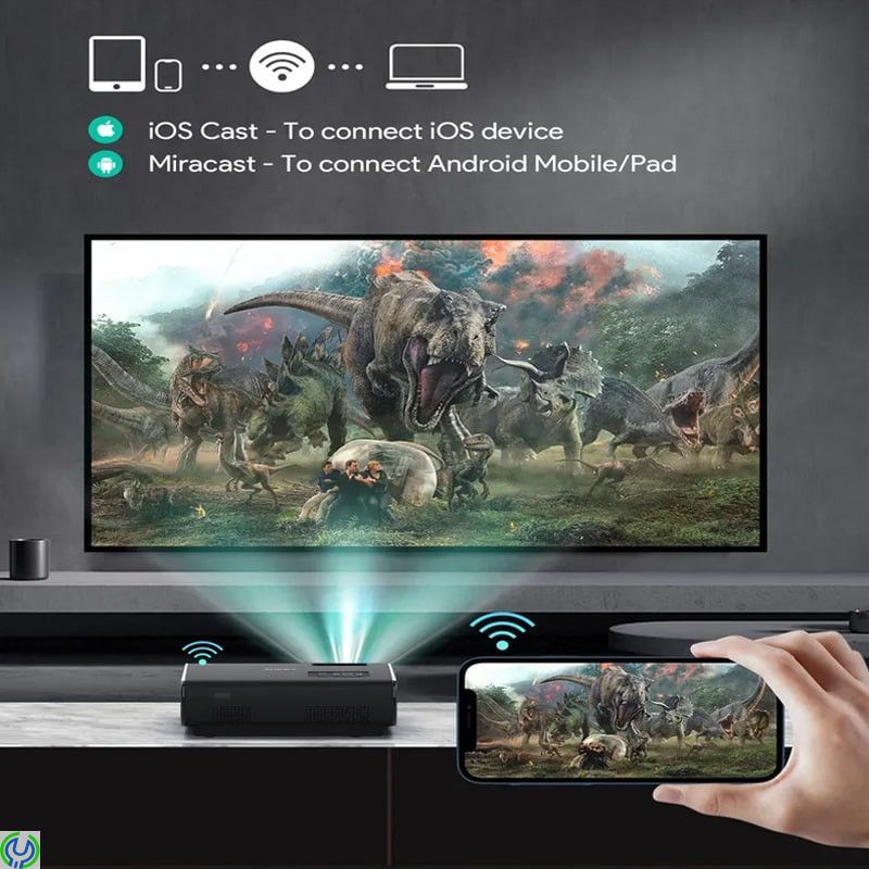 AUKEY Cinex S Lite Trådlös LCD Projektor, Smartphone Kompatibel, 1080P Full HD LED-projektor., Smarta hem, , AUKEY