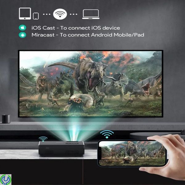 AUKEY Cinex S Lite Trådlös LCD Projektor, Smartphone Kompatibel, 1080P Full HD LED-projektor., Smarta hem, , AUKEY