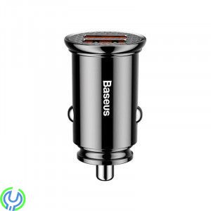 Baseus Circular Billaddare 2x USB, 30W - Svart, Smart billaddare med 2 USB-portar., Adapter, , Baseus
