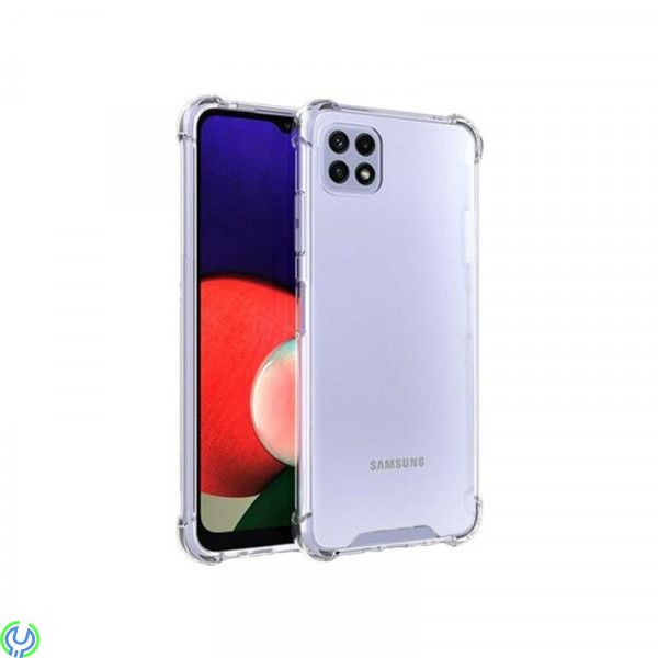 Stöttåligt Skal med Kameraskydd Samsung A22 5G - Transparent, Stöttåligt Skal Galaxy A22 5G - Transparent, Galaxy S21 Ultra, , R