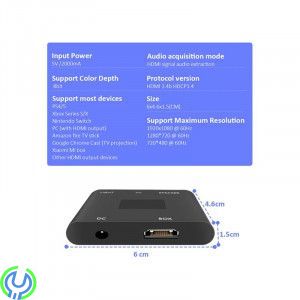 Plug & Play HDMI Sync Box, Kit med 5 m LED-list 75-85", Led Strip-ljus för HDMI-enheter Färg Sync - APP kontroll , Ljud & bild, 