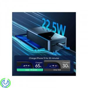 SiGN Super Charge LED Powerbank 30.000mAh, 22.5W - Svart, Super Charge LED Powerbank, Powerbank, , SIGN