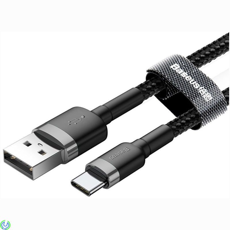 Baseus Cafule-USB-C kabel 2A 2m, svart, Obrytbar USB-C-kabel som stödjer snabbladdning


, TYPE C, , Baseus