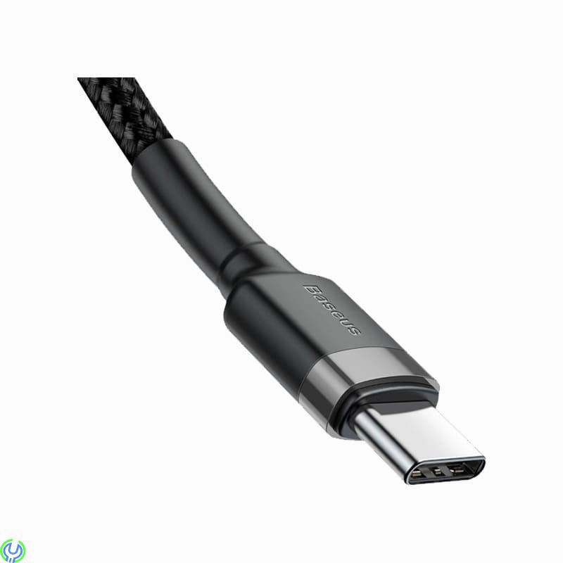 Baseus Cafule-kabel USB-C PD 2.0 QC 3.0 60W 1m, svart, Slitstark USB-C PD / USB-C PD-kabel med nylonfläta, TYPE C, , Baseus