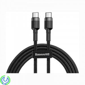 Baseus Cafule-kabel USB-C PD 2.0 QC 3.0 60W 1m, svart, Slitstark USB-C PD / USB-C PD-kabel med nylonfläta, TYPE C, , Baseus