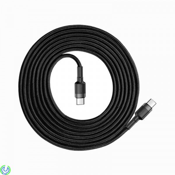Baseus Cafule - USB-C cable - USB-C to USB-C - 2 m, Slitstark USB-C PD / USB-C PD-kabel med nylonfläta, TYPE C, , Baseus