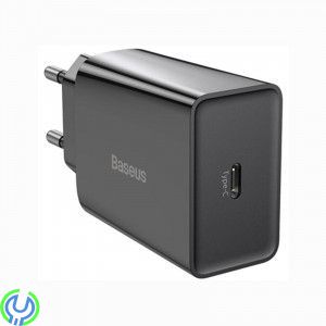 Baseus Speed Mini snabbladdare, USB-C, PD, 3A, 20W (svart), Mini snabbladdare, USB-C, PD, 3A, 20W, Adapter, , Baseus