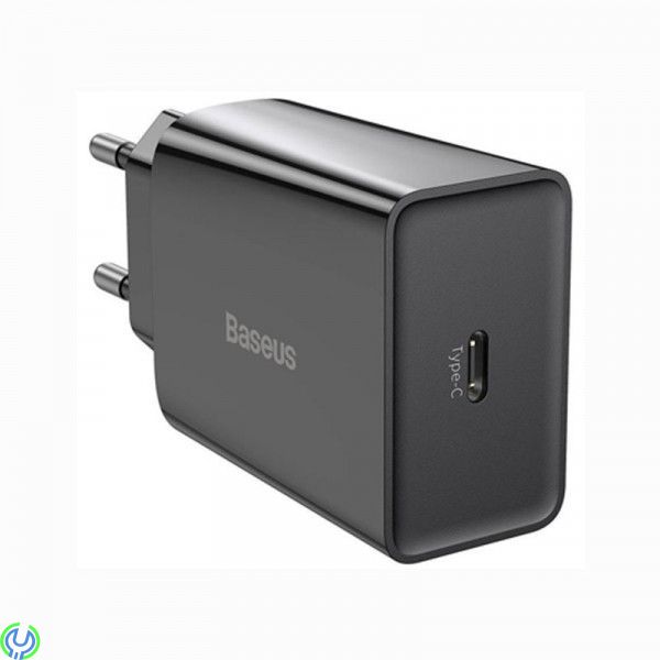 Baseus Speed Mini snabbladdare, USB-C, PD, 3A, 20W (svart), Mini snabbladdare, USB-C, PD, 3A, 20W, Adapter, , Baseus