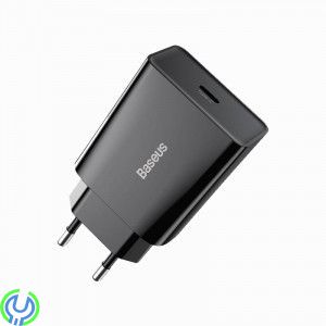 Baseus Speed Mini snabbladdare, USB-C, PD, 3A, 20W (svart), Mini snabbladdare, USB-C, PD, 3A, 20W, Adapter, , Baseus